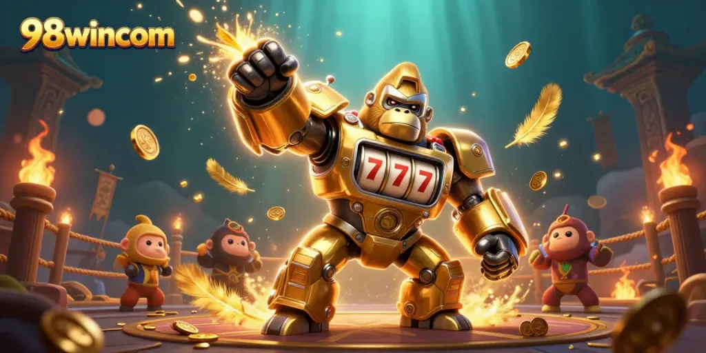 Experience the excitement of the 98wincom casino with dynamic gaming elements and a playful atmosphere.