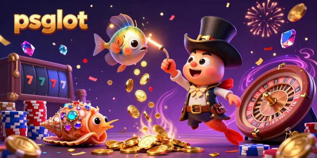 Experience the excitement of psgslot with captivating characters and dazzling gaming elements in this vibrant scene.