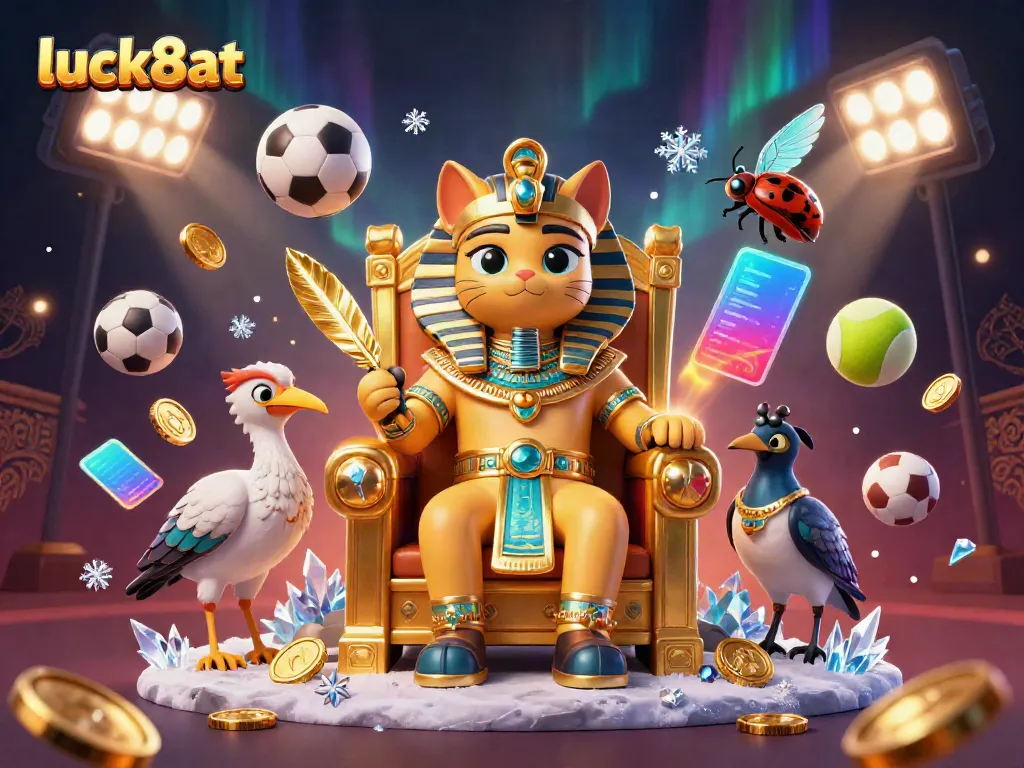 Experience betting excitement at luck8at as the pharaoh cat reigns over a dynamic sports scene.