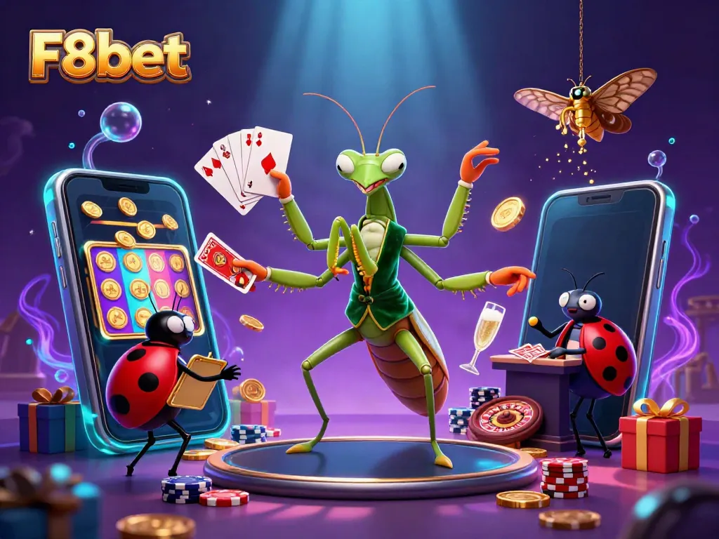 Experience thrilling gameplay with F8bet's vibrant casino characters and exciting game elements.