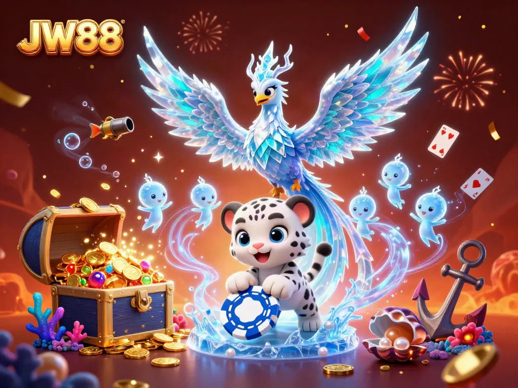 Experience thrilling gaming with JW88 featuring magical characters and a vibrant casino atmosphere.