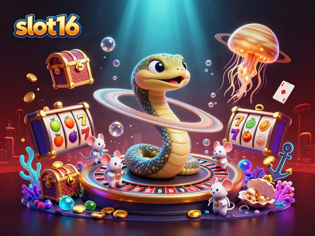 Experience slot16 gaming dynamics with engaging characters and vibrant casino elements.