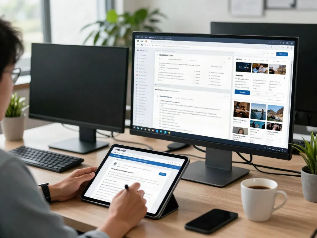 Dynamic workspace displaying 최신주소 for efficient digital navigation.