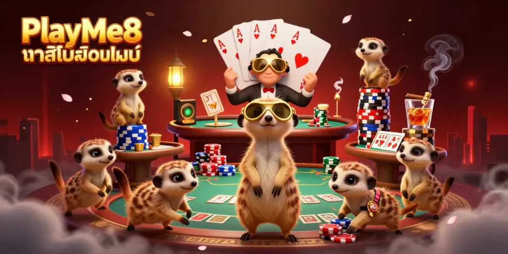 เล่นเกมคาสิโนสดที่ PlayMe8 คาสิโนออนไลน์ กับแมวน้ำที่สุดน่ารักในบรรยากาศหรูหรา