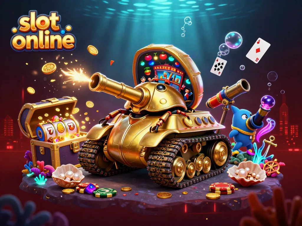 Experience thrilling action with slot online visuals featuring a vibrant golden beetle tank casino.