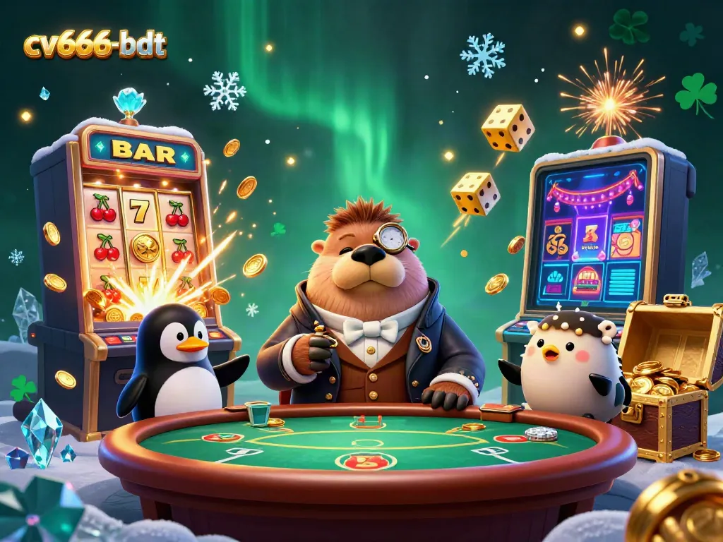 Experience the excitement of cv666-bdt with a vivid underwater poker scene filled with casino elements.