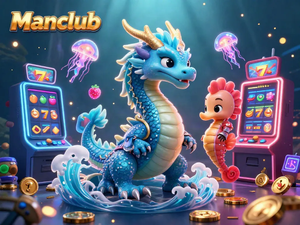 Engage in thrilling gameplay at Manclub with vibrant casino elements and dynamic characters!